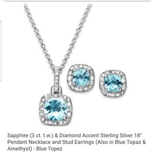 Sapphire and Diamond Set